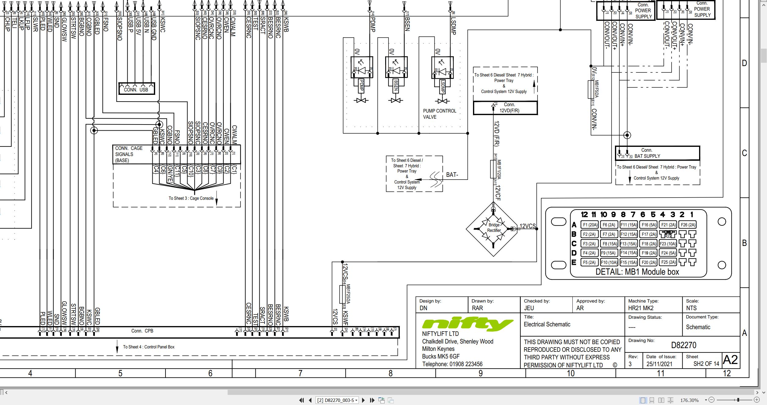NIFTYLIFT Articulating Boom Lifts SP64 55647 Operating Service Parts Manual And Diagram 2023 (3)