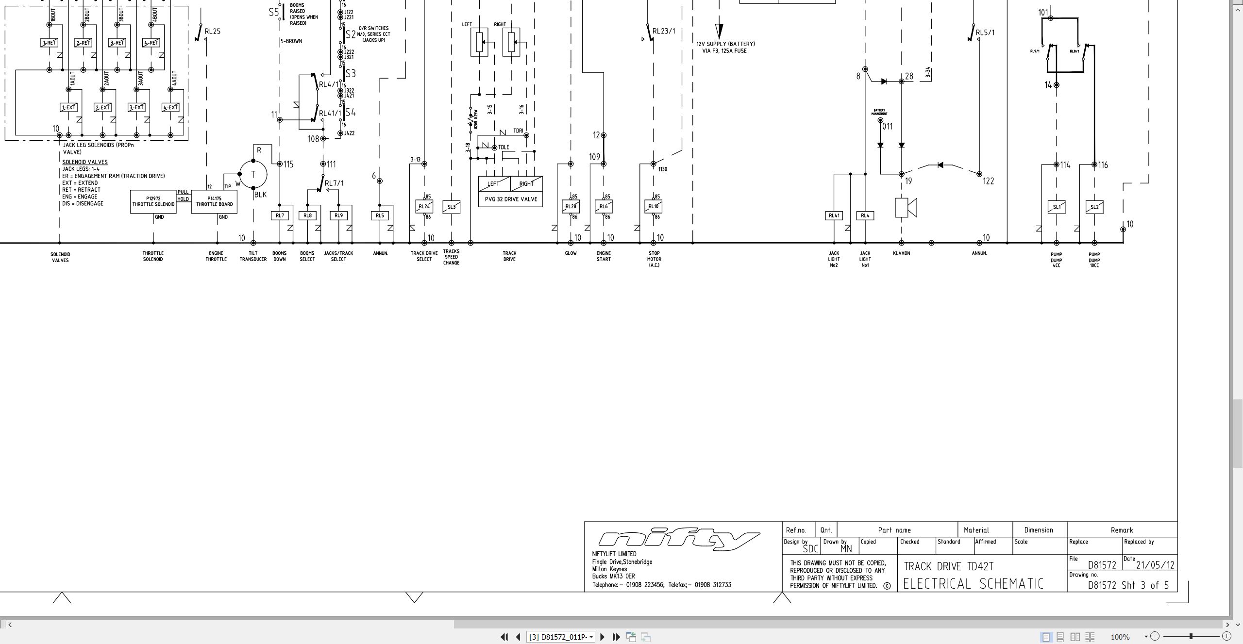 NIFTYLIFT Articulating Boom Lifts TD150T 39494 Operating Parts Manual And Diagram 2016 (3)