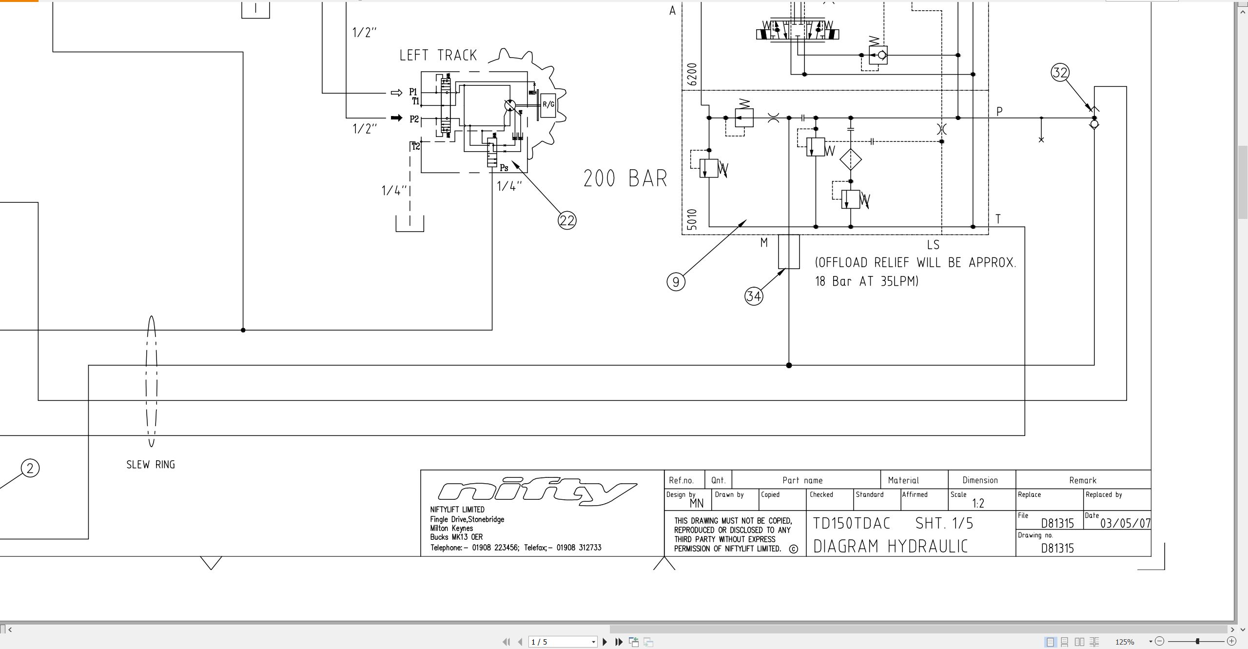 NIFTYLIFT Articulating Boom Lifts TD150T 39494 Operating Parts Manual And Diagram 2016 (4)