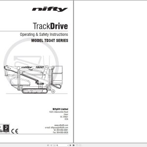 NIFTYLIFT Articulating Boom Lifts TD34T 39501 Operating Parts Manual And Diagram 2018 (1)