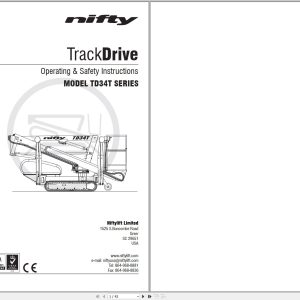 NIFTYLIFT Articulating Boom Lifts TD34T 63838 Operating Parts Manual And Diagram 2025 (1)