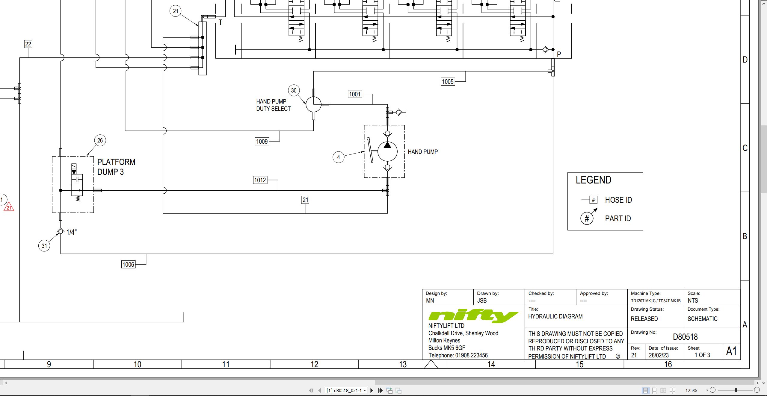 NIFTYLIFT Articulating Boom Lifts TD34T 63839 Operating Parts Manual And Diagram 2025 (4)
