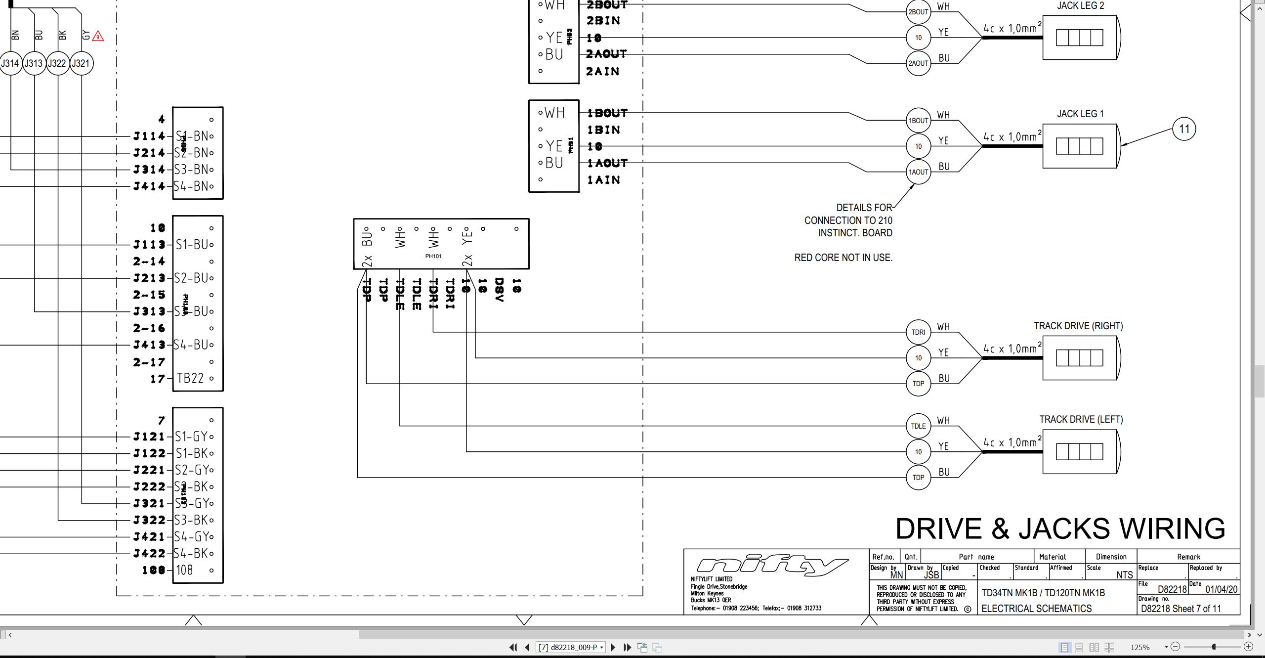 NIFTYLIFT Articulating Boom Lifts TD34TN 62854 Operating Parts Manual And Diagram 2024 (3)