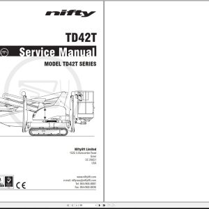 NIFTYLIFT Articulating Boom Lifts TD42T 55125 Operating Service Parts Manual And Diagram 2024 (1)