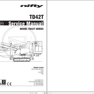 NIFTYLIFT Articulating Boom Lifts TD42T 55751 Operating Service Parts Manual And Diagram 2024 (1)