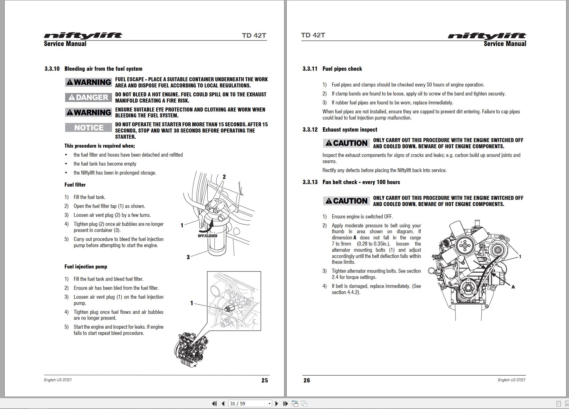 NIFTYLIFT Articulating Boom Lifts TD42T 55751 Operating Service Parts Manual And Diagram 2024 (2)