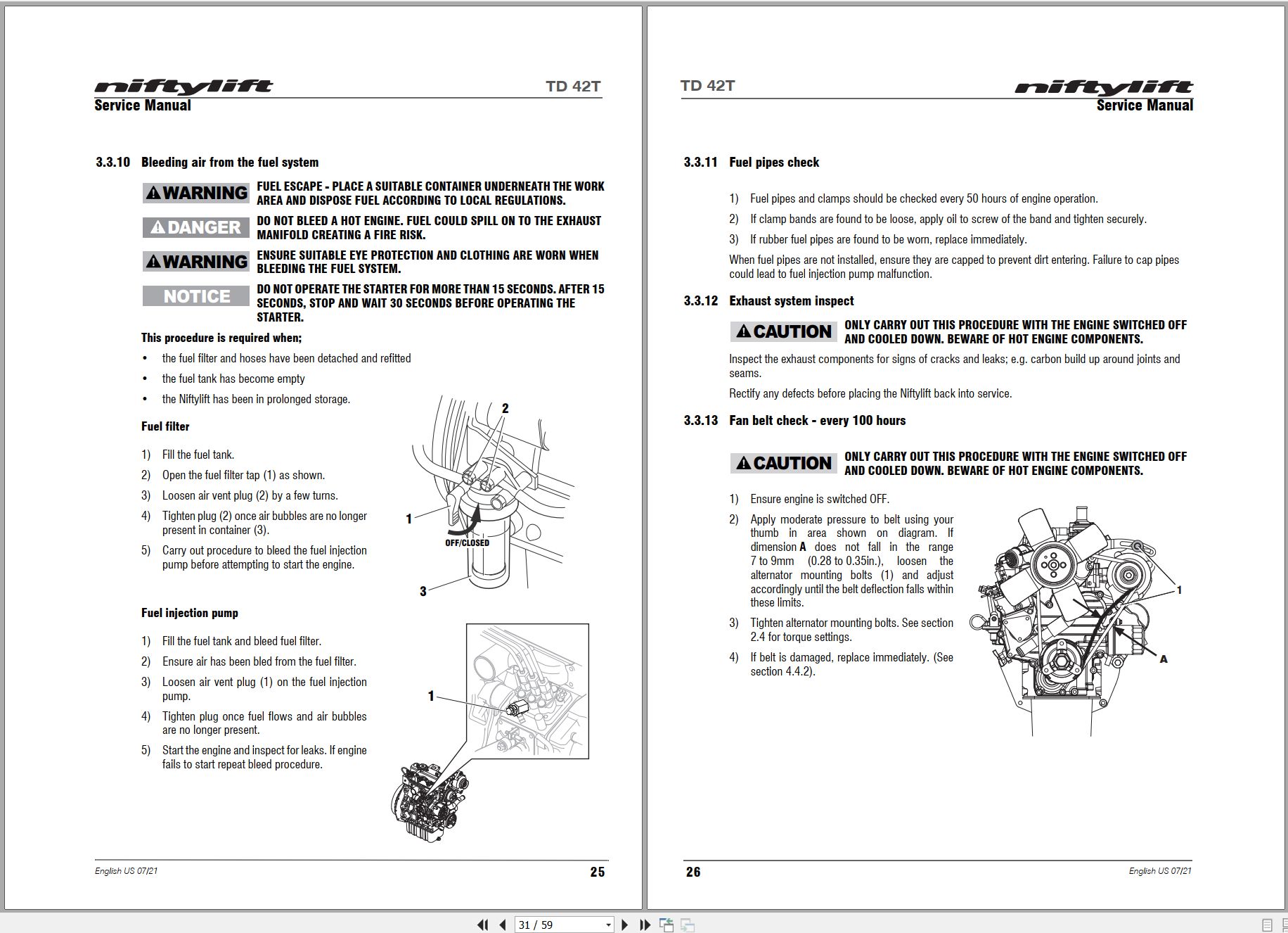 NIFTYLIFT Articulating Boom Lifts TD42T 55754 Operating Service Parts Manual And Diagram 2024 (2)