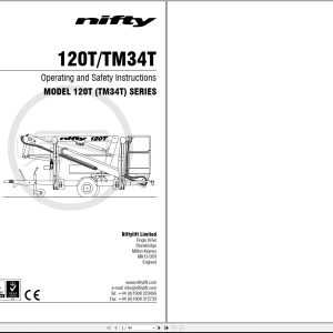 NIFTYLIFT Towable Boom Lifts 120T 26941 Operating Parts Manual And Diagram 2014 (1)