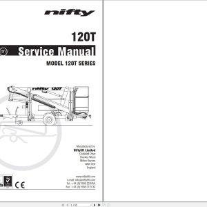 NIFTYLIFT Towable Boom Lifts 120TAC 43631 Operating Service Parts Manual And Diagram 2019 (1)