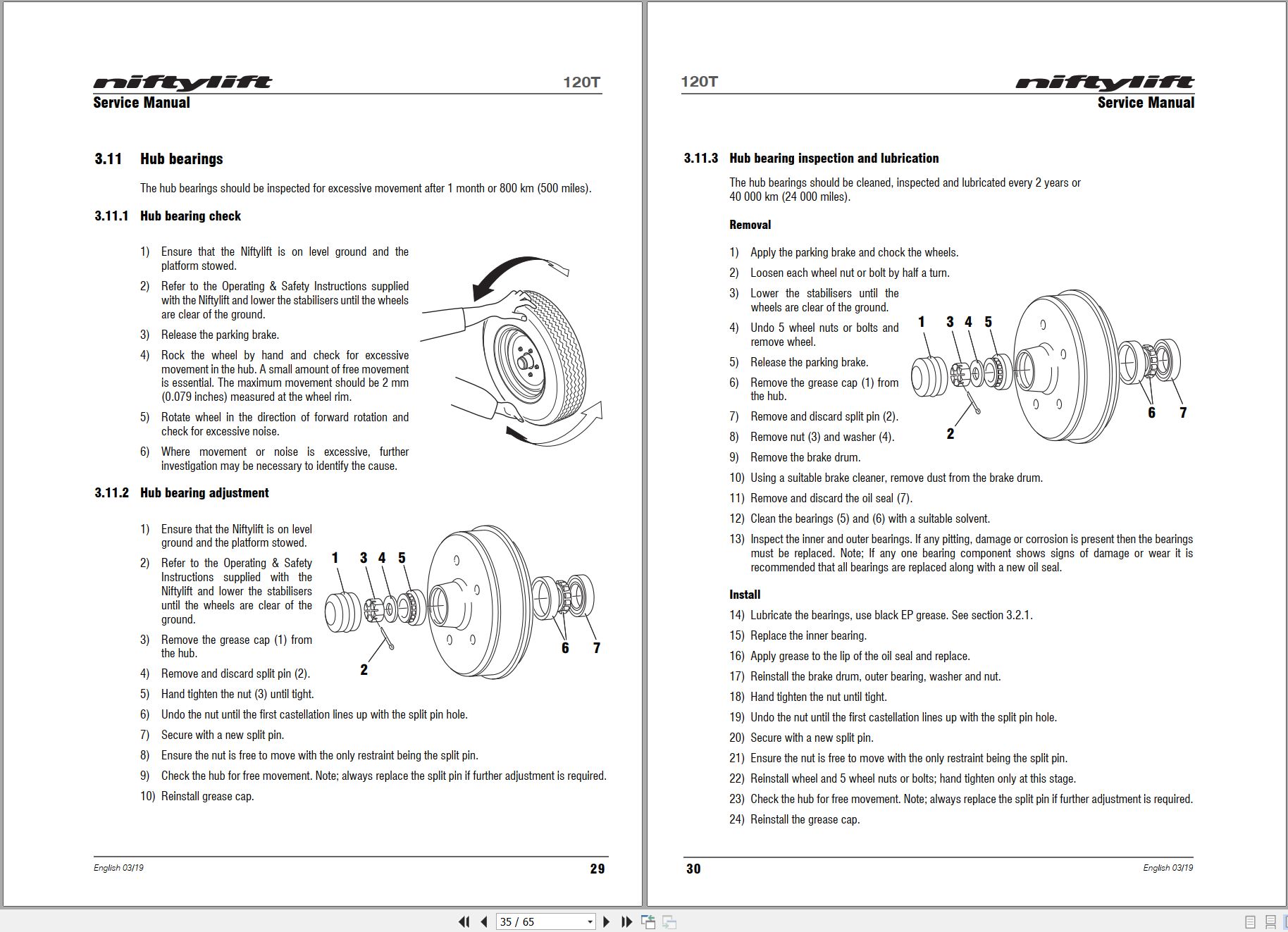 NIFTYLIFT Towable Boom Lifts 120TAC 43631 Operating Service Parts Manual And Diagram 2019 (2)