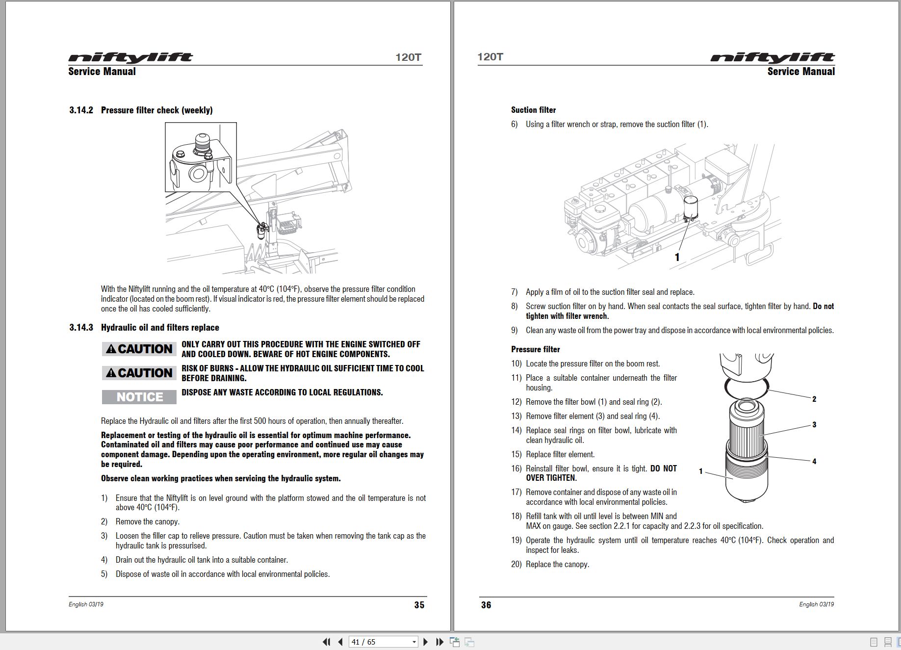 NIFTYLIFT Towable Boom Lifts 120TAC MK1C 43624 Operating Service Parts Manual And Diagram 2019 (2)