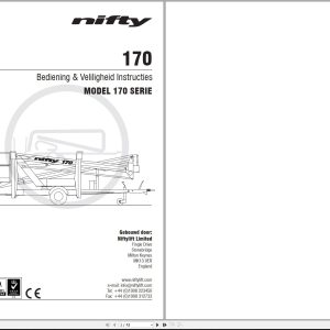 NIFTYLIFT Towable Boom Lifts 170 23545 Operating Parts Manual And Diagram 2012 EN NL (1)