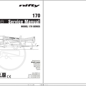 NIFTYLIFT Towable Boom Lifts 170 45554 Operating Service Parts Manual And Diagram 2020 (1)