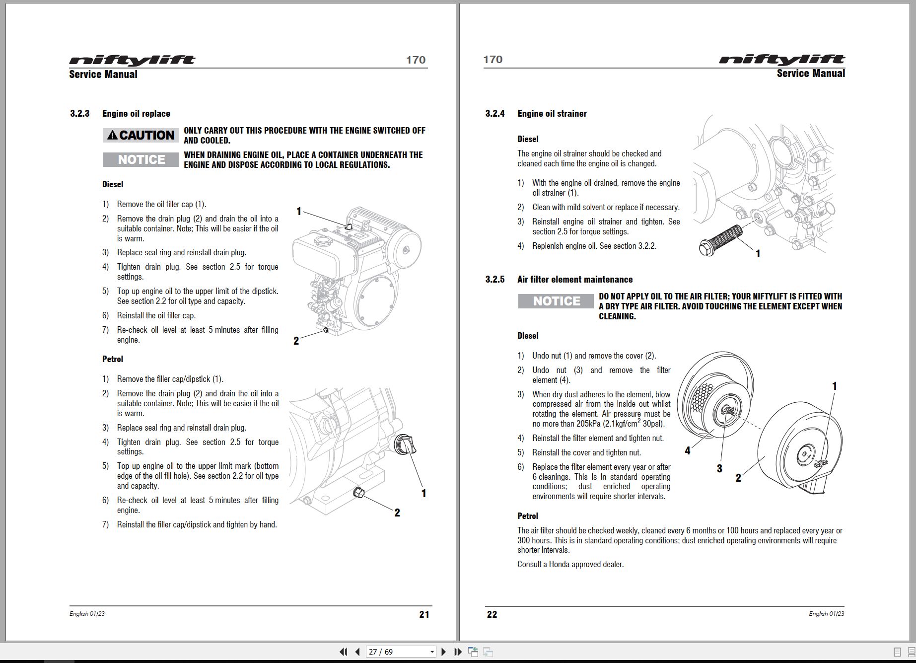 NIFTYLIFT Towable Boom Lifts 170 45554 Operating Service Parts Manual And Diagram 2020 (2)