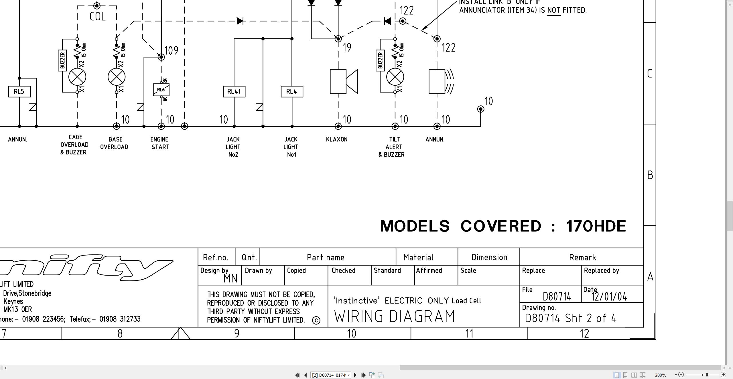 NIFTYLIFT Towable Boom Lifts 170 45554 Operating Service Parts Manual And Diagram 2020 (3)
