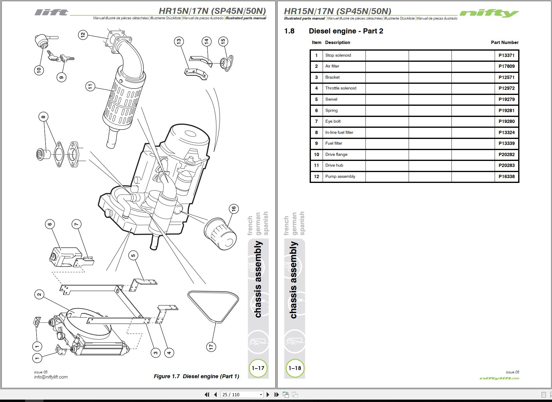 NIFTYLIFT Towable Boom Lifts 170HAC 22463 Operating Parts Manual And Diagram 2011 (2)