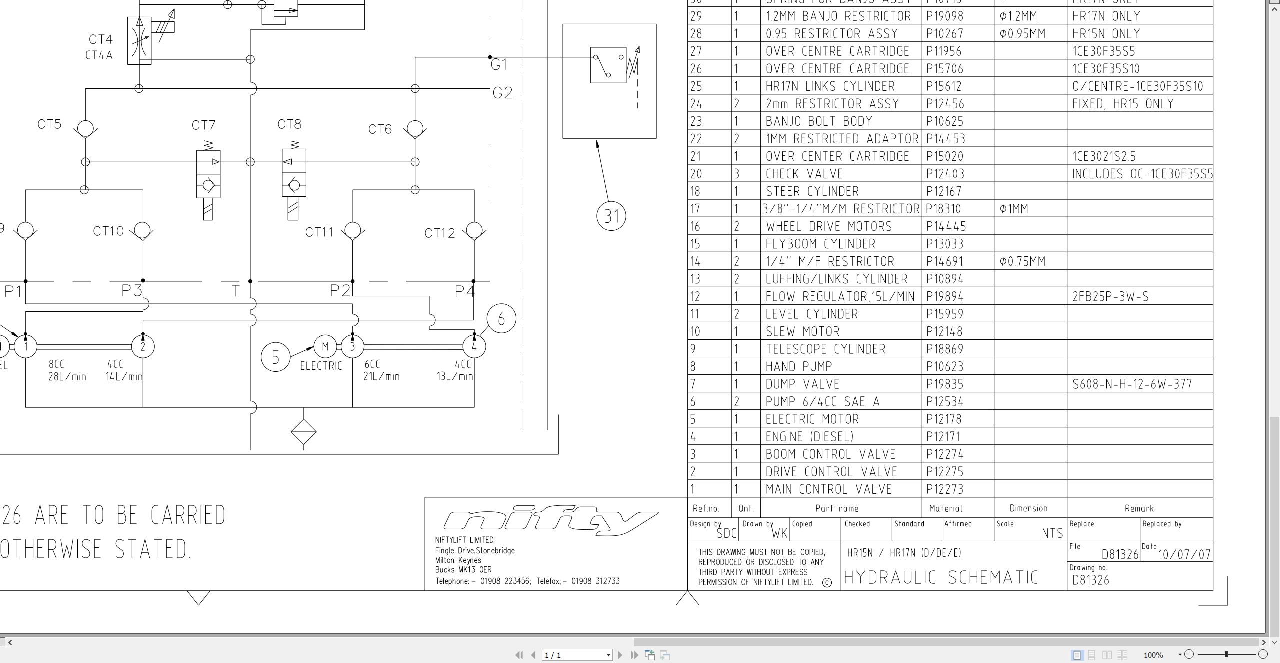 NIFTYLIFT Towable Boom Lifts 170HAC 22463 Operating Parts Manual And Diagram 2011 (4)