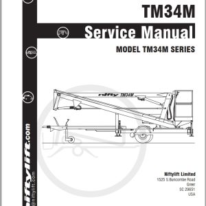 NIFTYLIFT Towable Boom Lifts TM34 62741 Operating Service Parts Manual And Diagram 2025 EN FR (1)