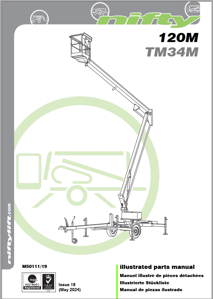 NIFTYLIFT Towable Boom Lifts TM34 62741 Operating Service Parts Manual And Diagram 2025 EN FR (2)