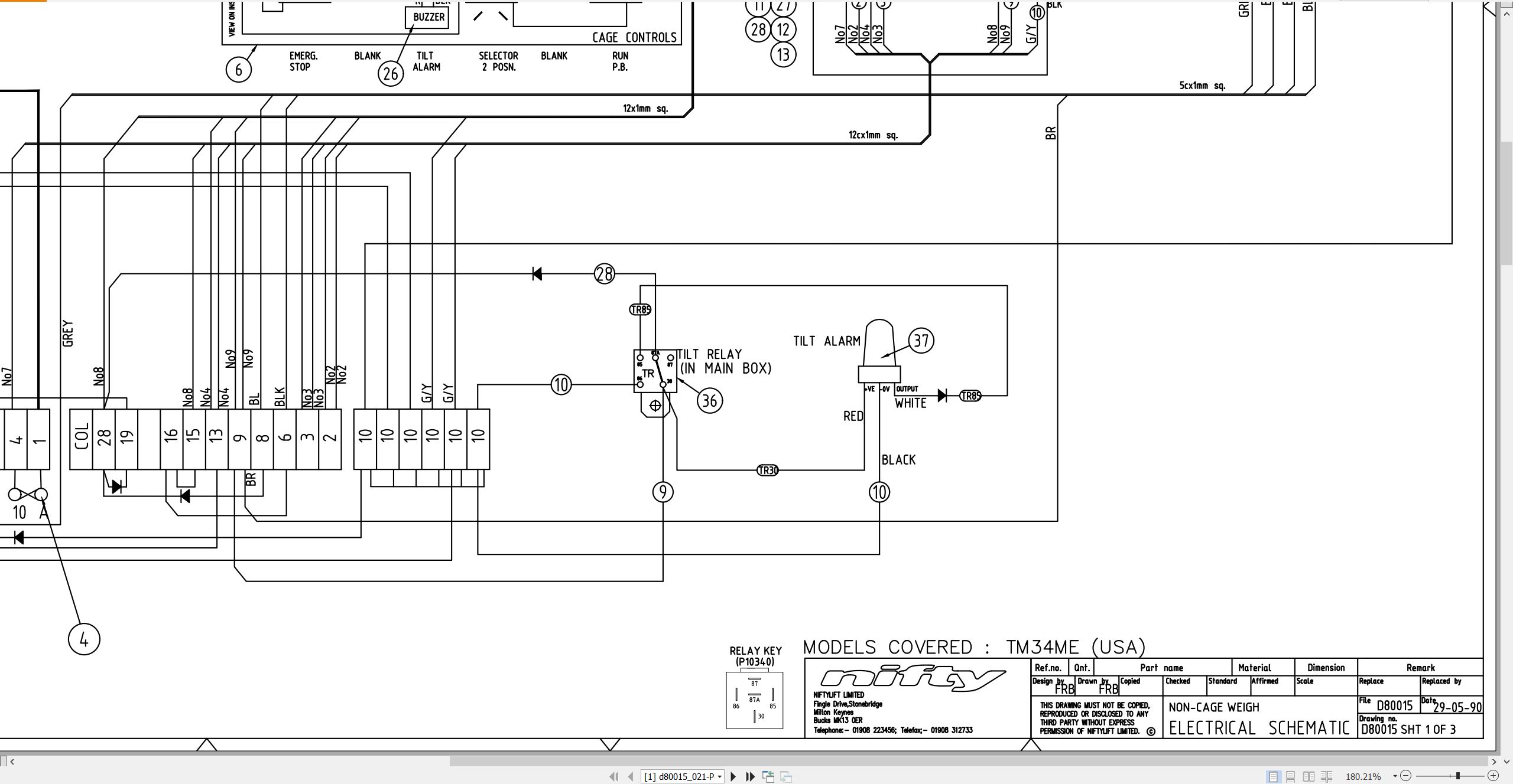 NIFTYLIFT Towable Boom Lifts TM34 63370 Operating Service Parts Manual And Diagram 2025 (3)
