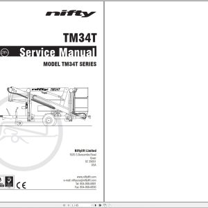 NIFTYLIFT Towable Boom Lifts TM34T 52618 Operating Service Parts Manual And Diagram 2023 (1)