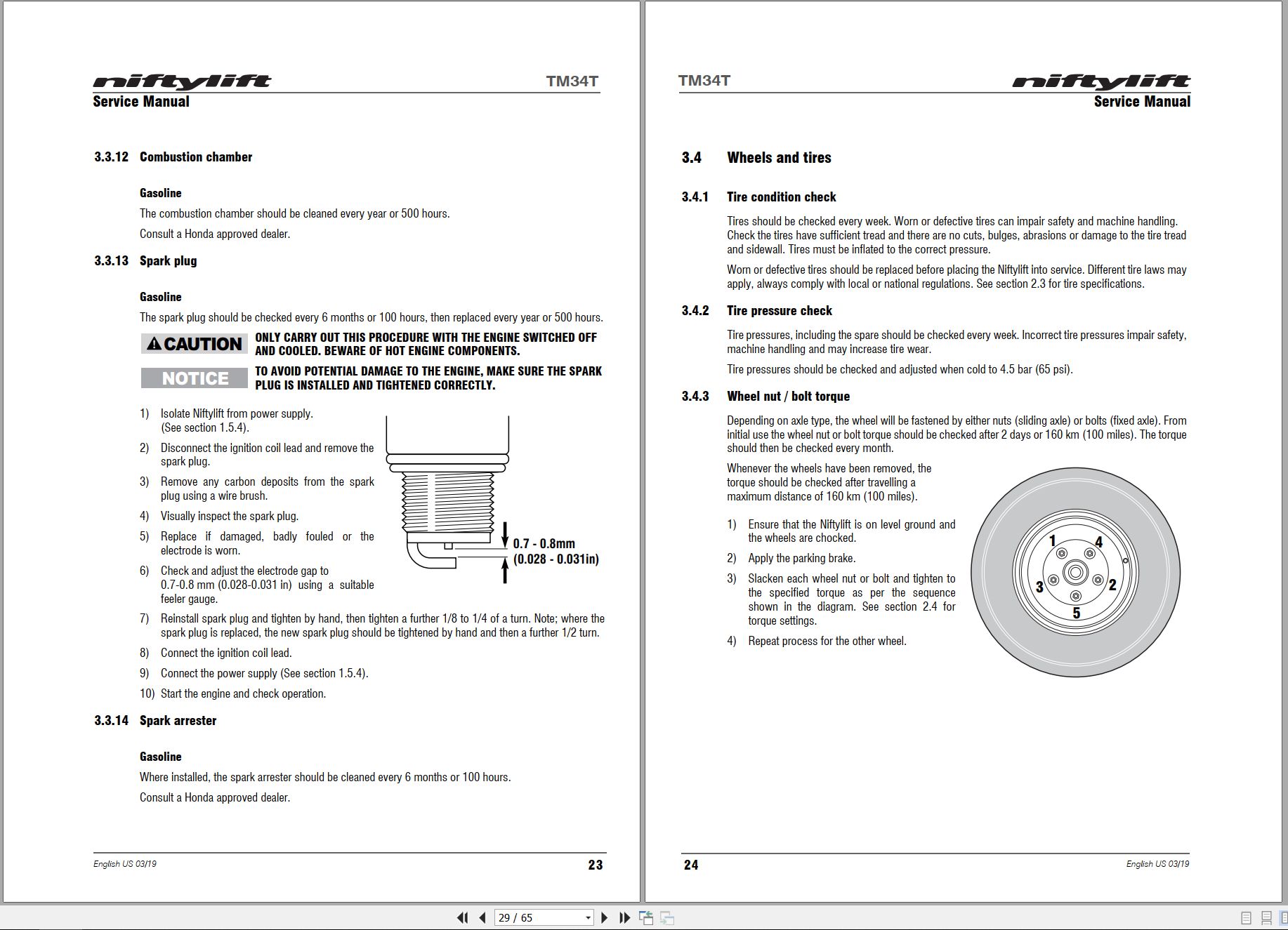 NIFTYLIFT Towable Boom Lifts TM34T 52618 Operating Service Parts Manual And Diagram 2023 (2)