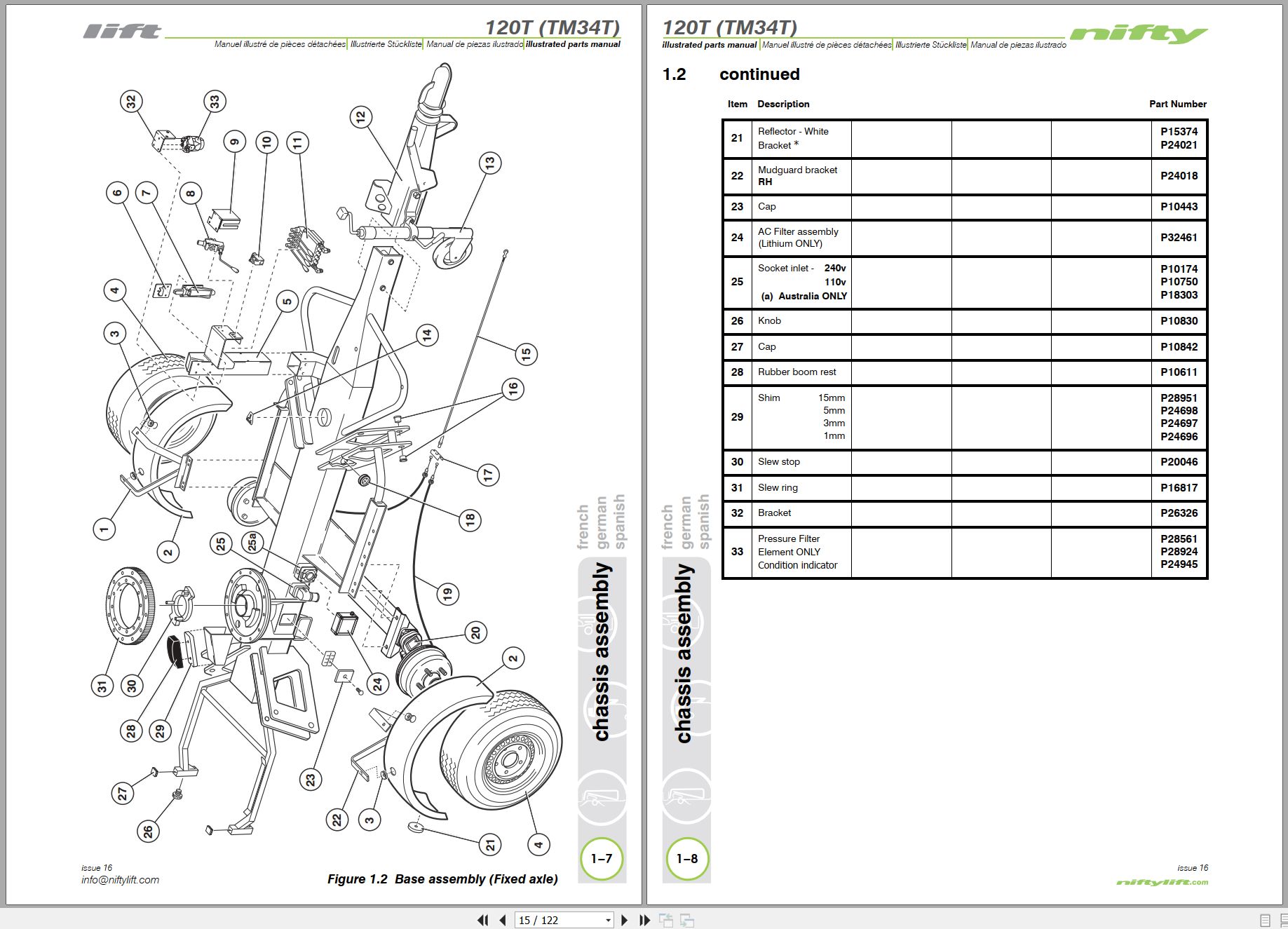 NIFTYLIFT Towable Boom Lifts TM34T 57856 Operating Service Parts Manual And Diagram 2023 (2)