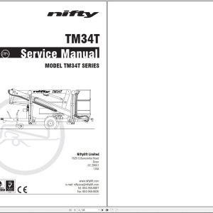 NIFTYLIFT Towable Boom Lifts TM34T 59958 Operating Service Parts Manual And Diagram 2024 (1)