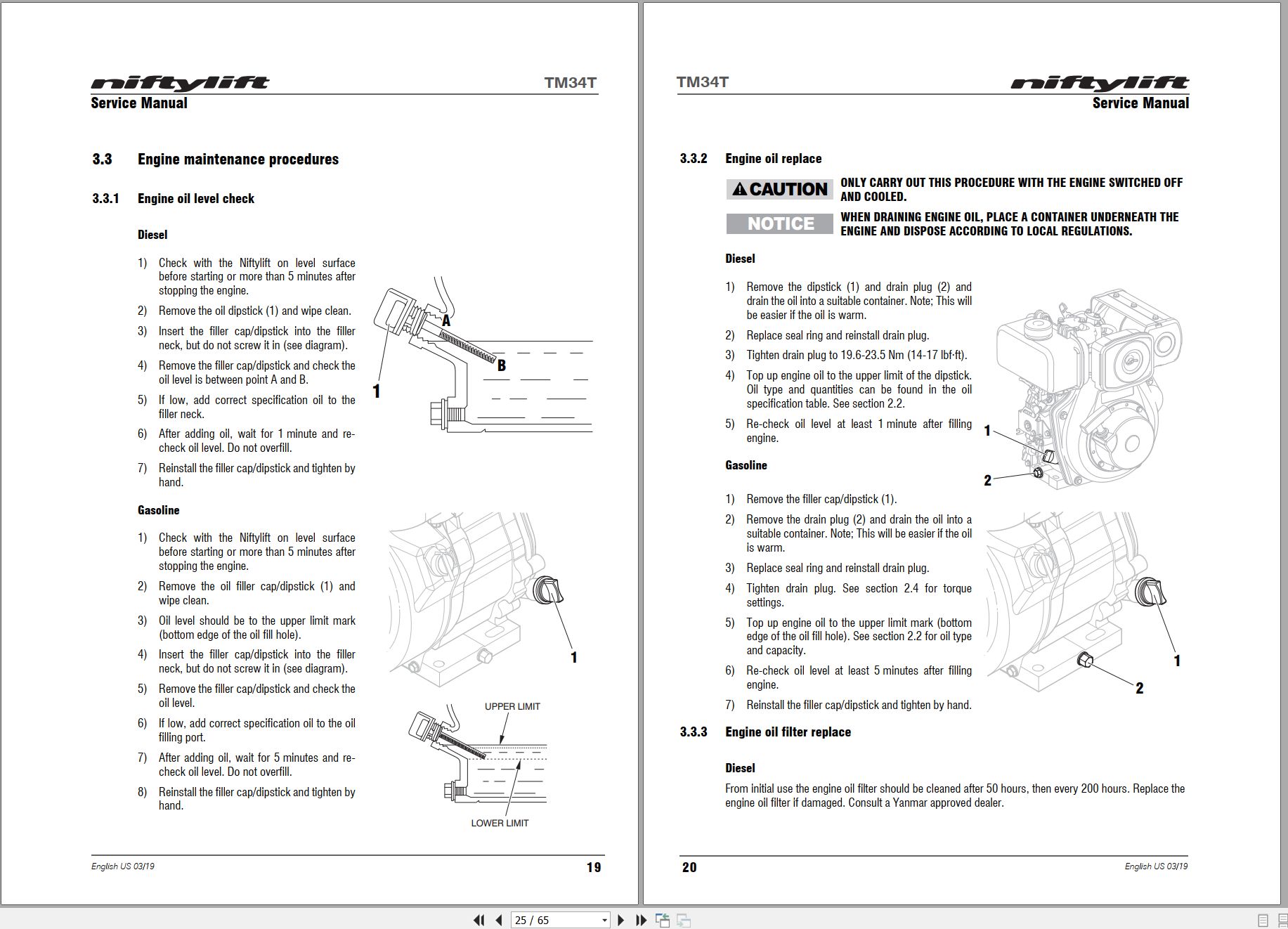 NIFTYLIFT Towable Boom Lifts TM34T 60297 Operating Service Parts Manual And Diagram 2024 (2)