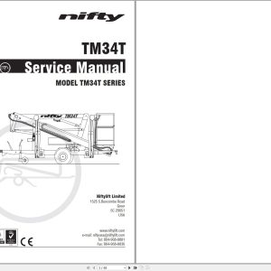NIFTYLIFT Towable Boom Lifts TM34T 60904 Operating Service Parts Manual And Diagram 2025 (1)