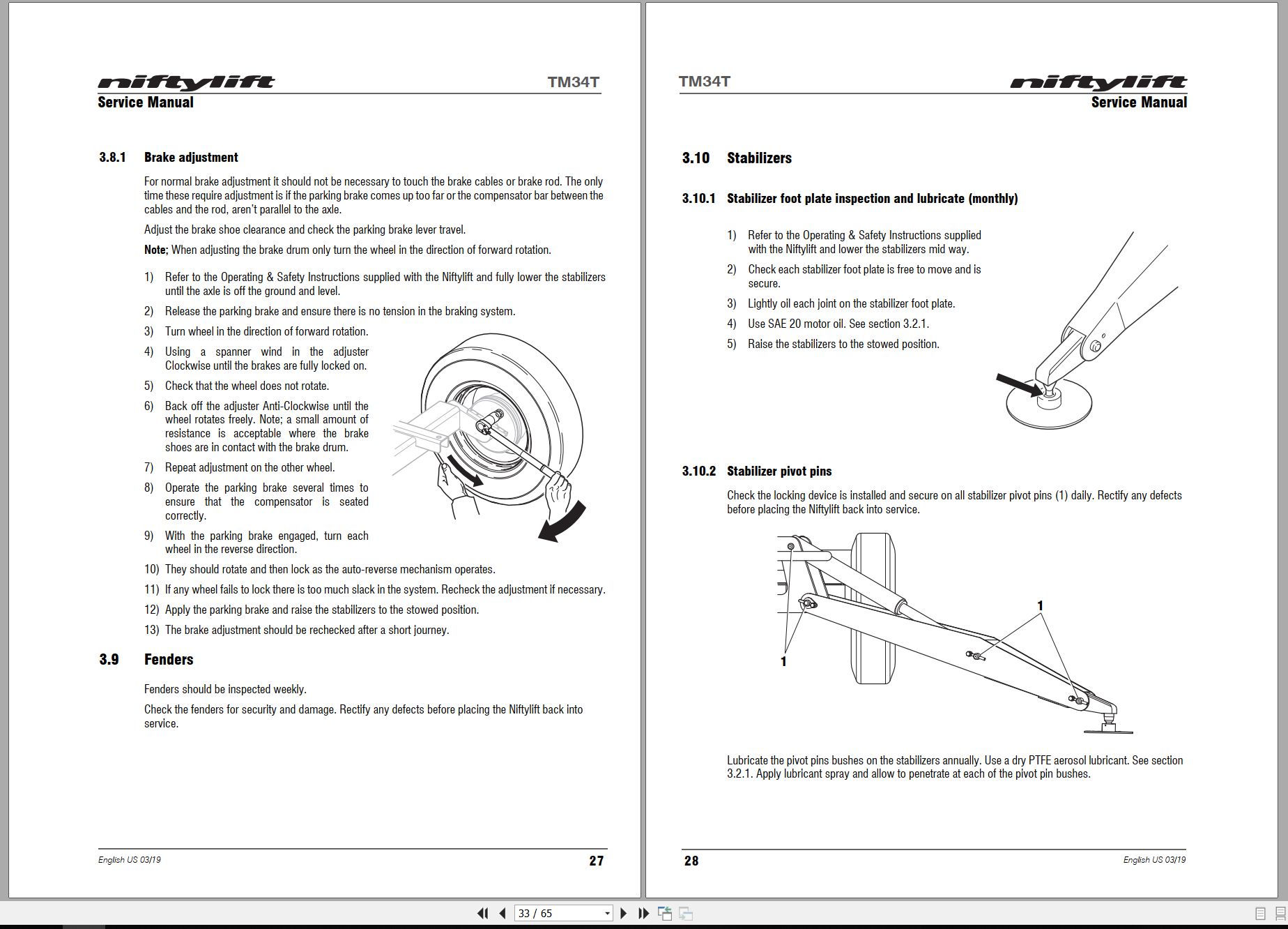 NIFTYLIFT Towable Boom Lifts TM34T 62034 Operating Service Parts Manual And Diagram 2025 (2)