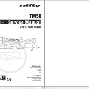 NIFTYLIFT Towable Boom Lifts TM50 48378 Operating Service Parts Manual And Diagram 2022 (1)