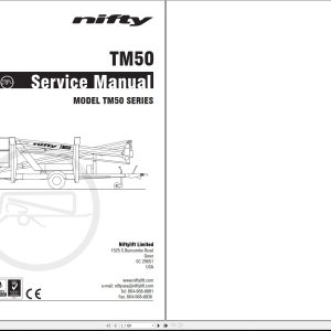 NIFTYLIFT Towable Boom Lifts TM50 50705 Operating Service Parts Manual And Diagram 2023 (1)