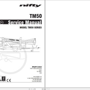 NIFTYLIFT Towable Boom Lifts TM50 51409 Operating Service Parts Manual And Diagram 2022 (1)