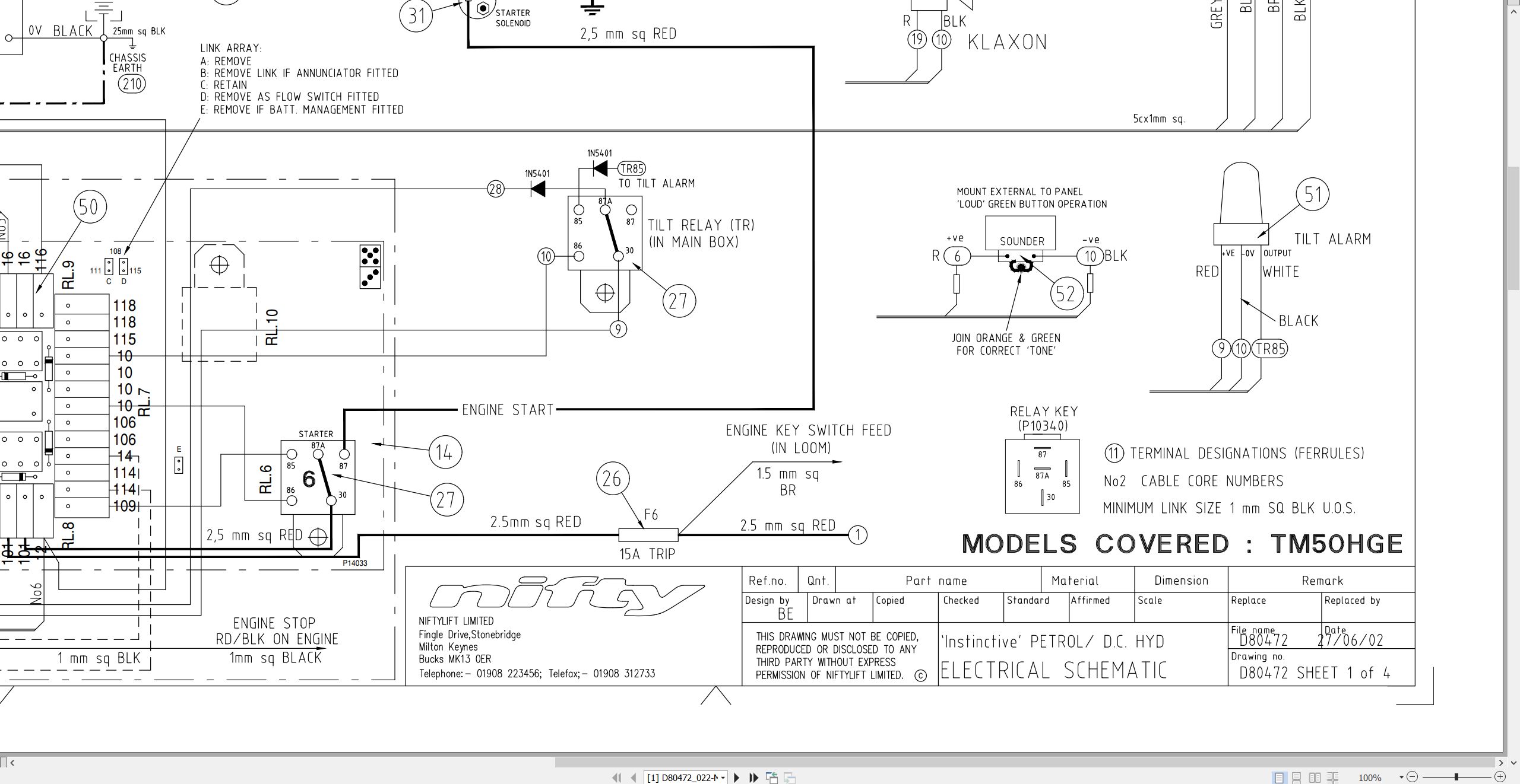 NIFTYLIFT Towable Boom Lifts TM50 51409 Operating Service Parts Manual And Diagram 2022 (3)