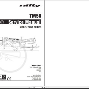 NIFTYLIFT Towable Boom Lifts TM50 51619 Operating Service Parts Manual And Diagram 2023 (1)