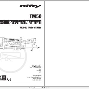 NIFTYLIFT Towable Boom Lifts TM50 54855 Operating Service Parts Manual And Diagram 2024 (1)