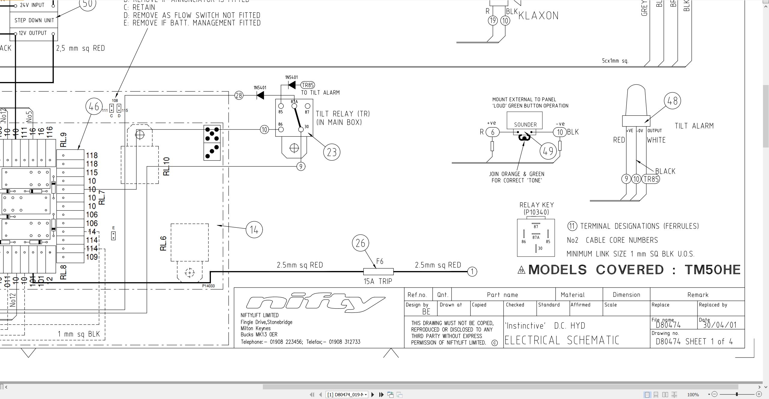 NIFTYLIFT Towable Boom Lifts TM50 54855 Operating Service Parts Manual And Diagram 2024 (3)