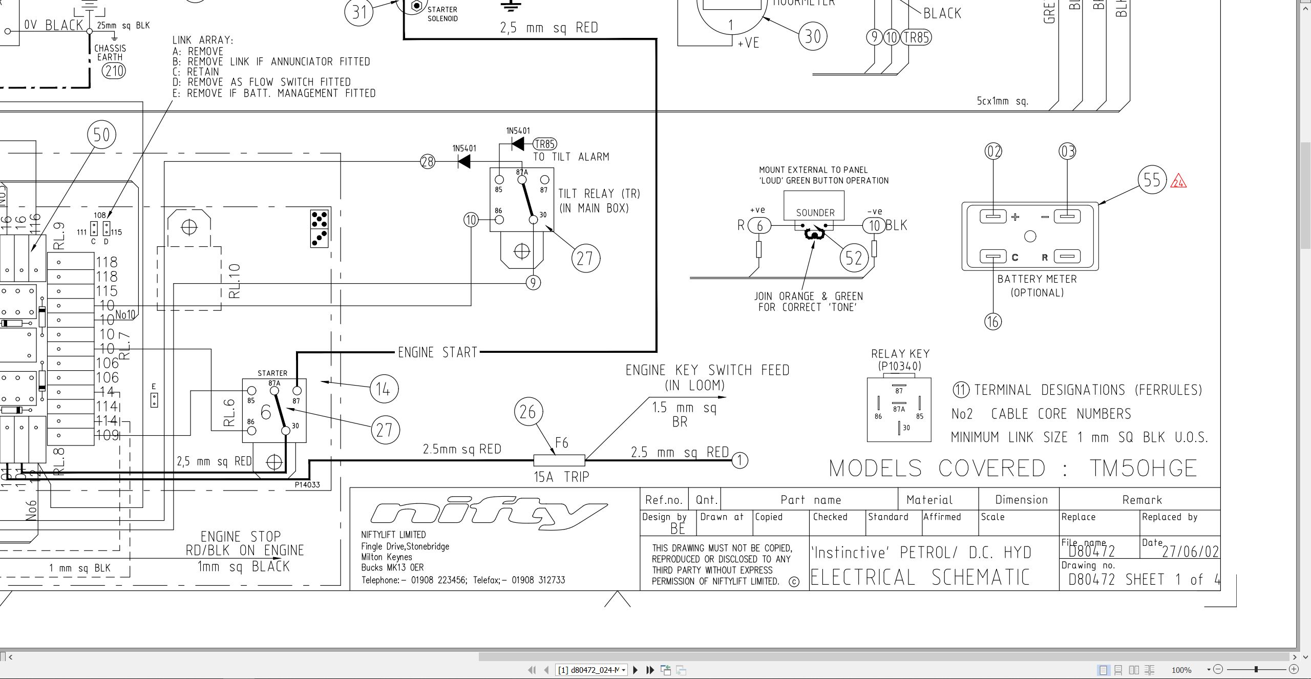 NIFTYLIFT Towable Boom Lifts TM50 56720 Operating Service Parts Manual And Diagram 2025 (3)
