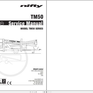 NIFTYLIFT Towable Boom Lifts TM50 57219 Operating Service Parts Manual And Diagram 2025 (1)