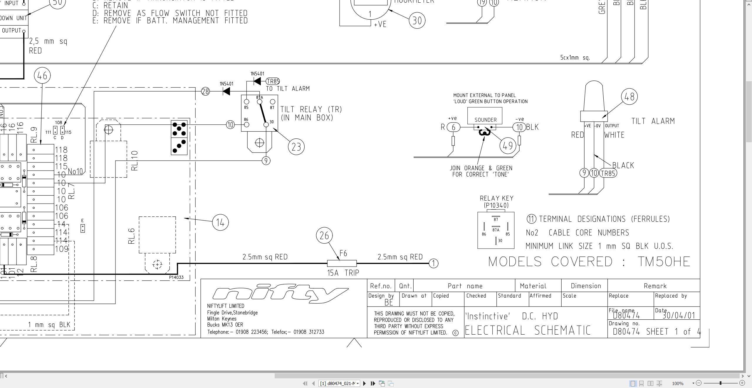 NIFTYLIFT Towable Boom Lifts TM50 58728 Operating Service Parts Manual And Diagram 2025 (3)