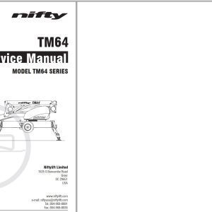 NIFTYLIFT Towable Boom Lifts TM64 56064 Operating Service Parts Manual And Diagram 2023 (1)