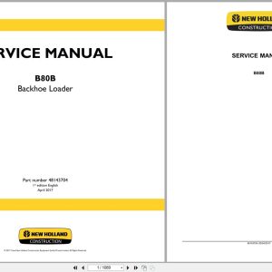New Holland Backhoe Loader B80B Service Manual 48143704 2017 (1)