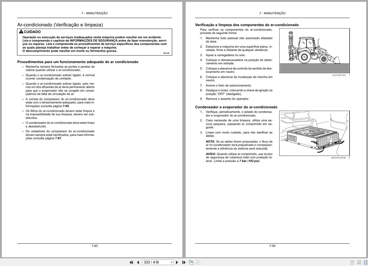 New Holland Backhoe Loader B90B B95B B110B Operators Manual 47493003 2017 BR (3)