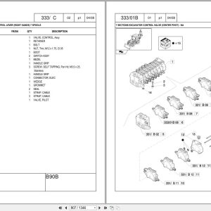 New Holland Backhoe Loader B90B Tier 3 Parts Catalog 87659786Na 2008 (2)