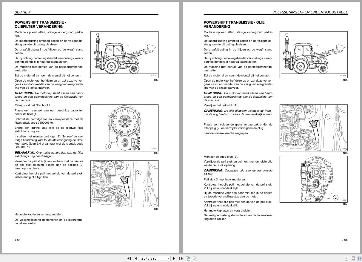 New Holland Backhoe Loader B90B to B115B Operation Maintenance Manual 84277766 2010 NL (2)