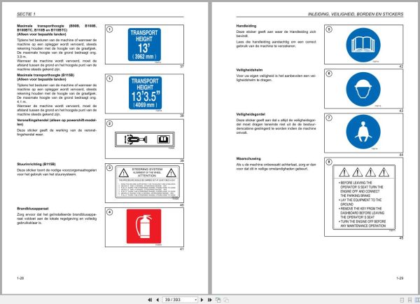 New Holland Backhoe Loader B90B To B115B Operation Maintenance Manual 84563404 2011 Nl (2)