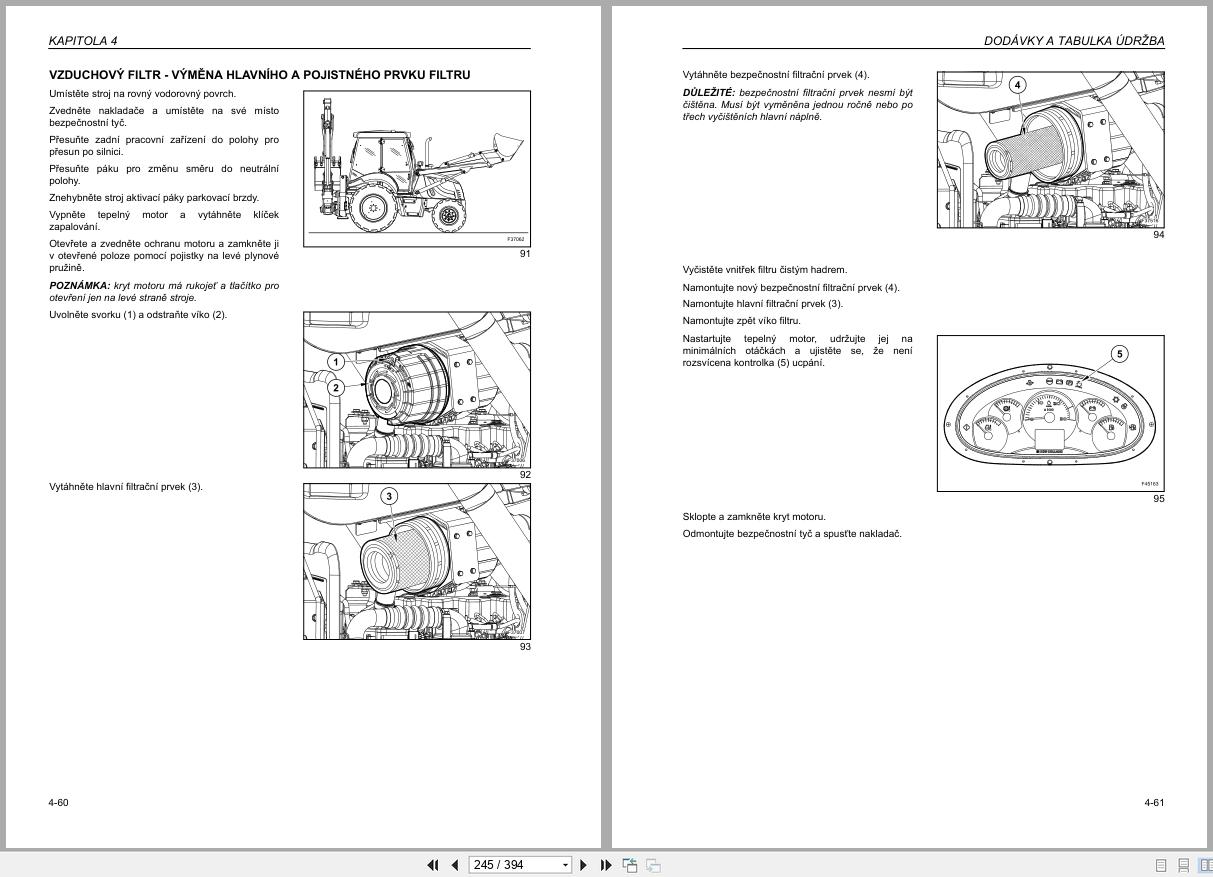 New Holland Backhoe Loader B90B to B115B Operators Manual 84563422 2011 CZ (2)
