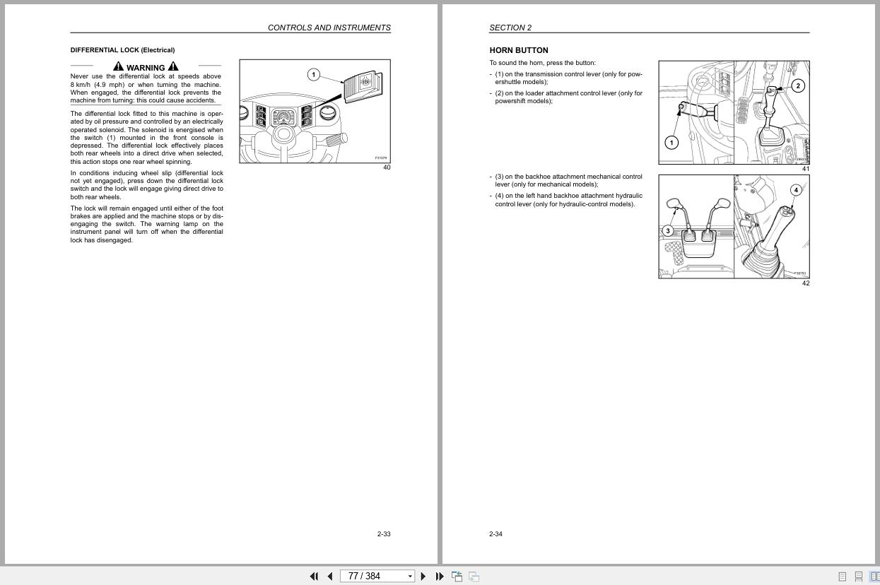 New Holland Backhoe Loader B90B to B115B Tier 3 Operators Manual 84142660NA 2008 (2)