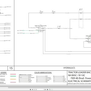 New Holland Backhoe Loader B95C B110C Tier 4B Electrical Schematic 47775438 New Holland Backhoe Loader B95C B110C Tier 4B Electrical Schematic 47775438 (2)
